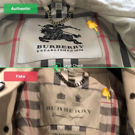 how to tell real burberry jacket|how to identify burberry coat.